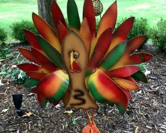 Metal Turkey Garden Art