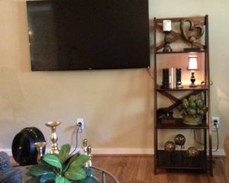Samsung 55" Flatscreen TV  Ladder Style Shelving Unit