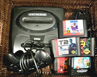 Sega Genesis Video Game Console With Games & Controller 
