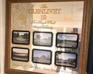 Glenlivet 12 Year Scotch Whiskey Treasures of the Links Mirror