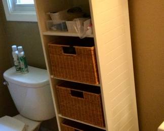 Plastic Shelving Unit w/storage baskets