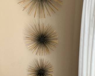 Metal  3D Starbursts Wall Decor