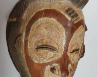 Punu mask Gabon, Central Africa “mukudj or Itengi” 20”x12”x3”