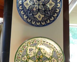 Moroccan Safi ceramic plates