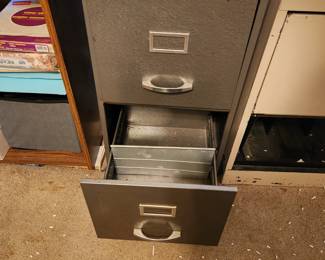 Two drawer filing cabinet