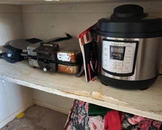 Waffle iron and pressure cooker