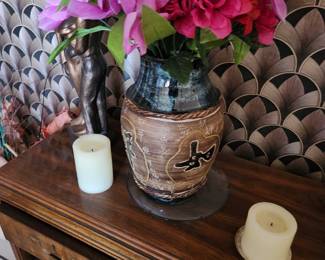 Asian theme vase