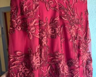Gorgeous, red wine mother of the bride dress