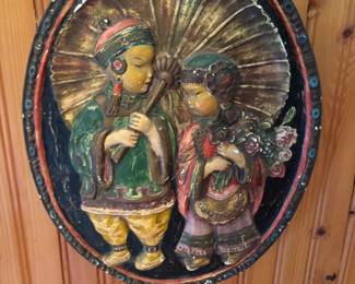 Chalkware plaque