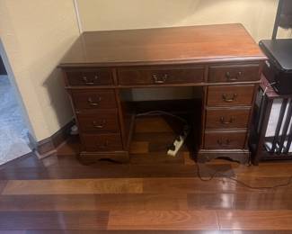 Antique knee hole desk