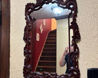 Ornate baroque style mirror