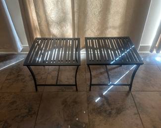 Metal indoor or outdoor side tables