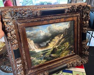 Beautiful framed art oil on canvas