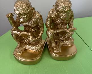 Monkey bookends, set of two
$65