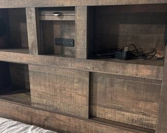 Power station in bookcase