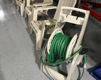 Water hose, Adirondack chairs