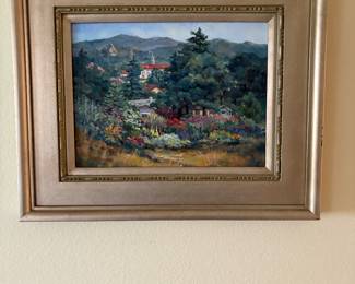 Wall artwork with frame
