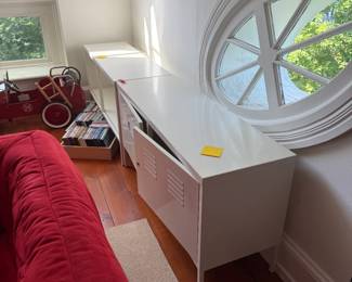 Pair of Metal Ikea Chests