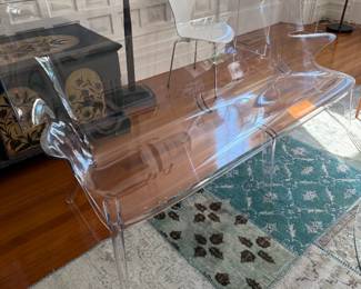 Modern Lucite Bench