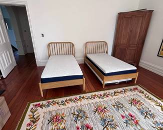 Pair of Twin Beds with New Mattresses