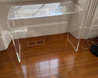 Pair of Lucite Consoles