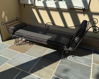 Antique Iron Recamier/Chaise