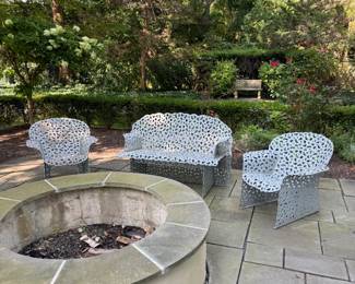 3 Piece Outdoor Aluminum Set by Richard Schultz
