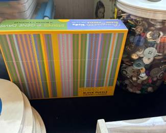 Stripes by Gene Davis Block Puzzle 