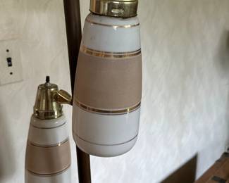 mid century modern vintage pole table lamp