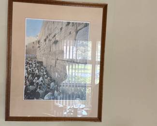 framed print of the Western Wall, Jerusalem 