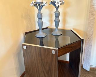 Mid Century Modern Hexagon End Table 