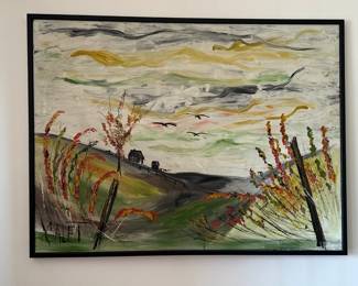 expressive landscape painting by Galet 