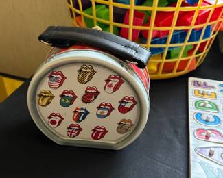 Rolling Stones Drum Shaped Tin Lunchbox 