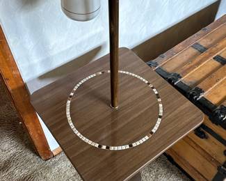 mid century modern vintage pole table lamp