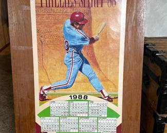 vintage 1988 Philadelphia Phillies promo calendar 