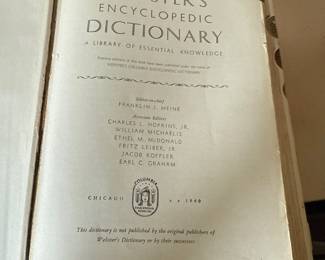 Webster's Encyclopedic Dictionary 