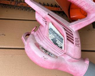 pink leaf blower 