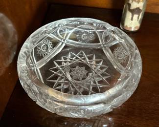 Lead Crystal Ashtray 