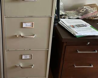Metal file cabinet