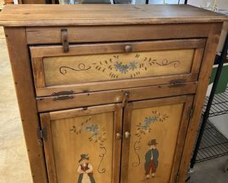 Hand-painted pie safe