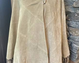 Suede cape vintage