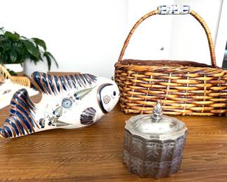 ceramic fish basket