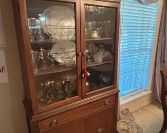 Beautiful Formal Dining Table, Display Cabinet and Buffet all Match 