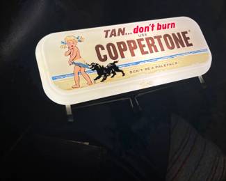 1960's Coppertone   New Old Stock. Light up display 