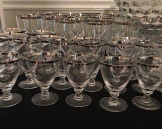 Fostoria "Wedding Ring" Design w/ Platinum Ring