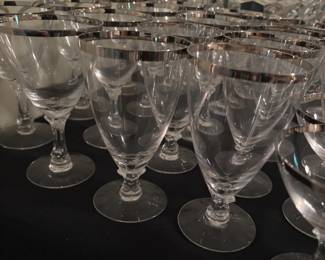 Fostoria "Wedding Ring" Design w/ Platinum Ring