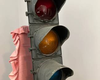 Vintage traffic light