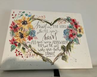 Wall decor w Bible verse