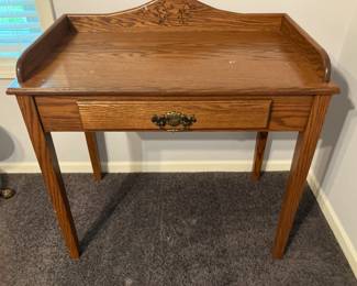 Small oak desk