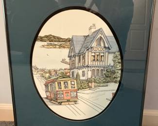 Signed and numbered print of San Francisco